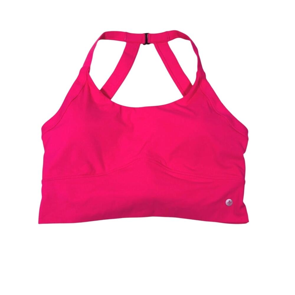 Halara Criss Cross Back Sports Bra Size Large Pink Workout Athletic Fitness Gym